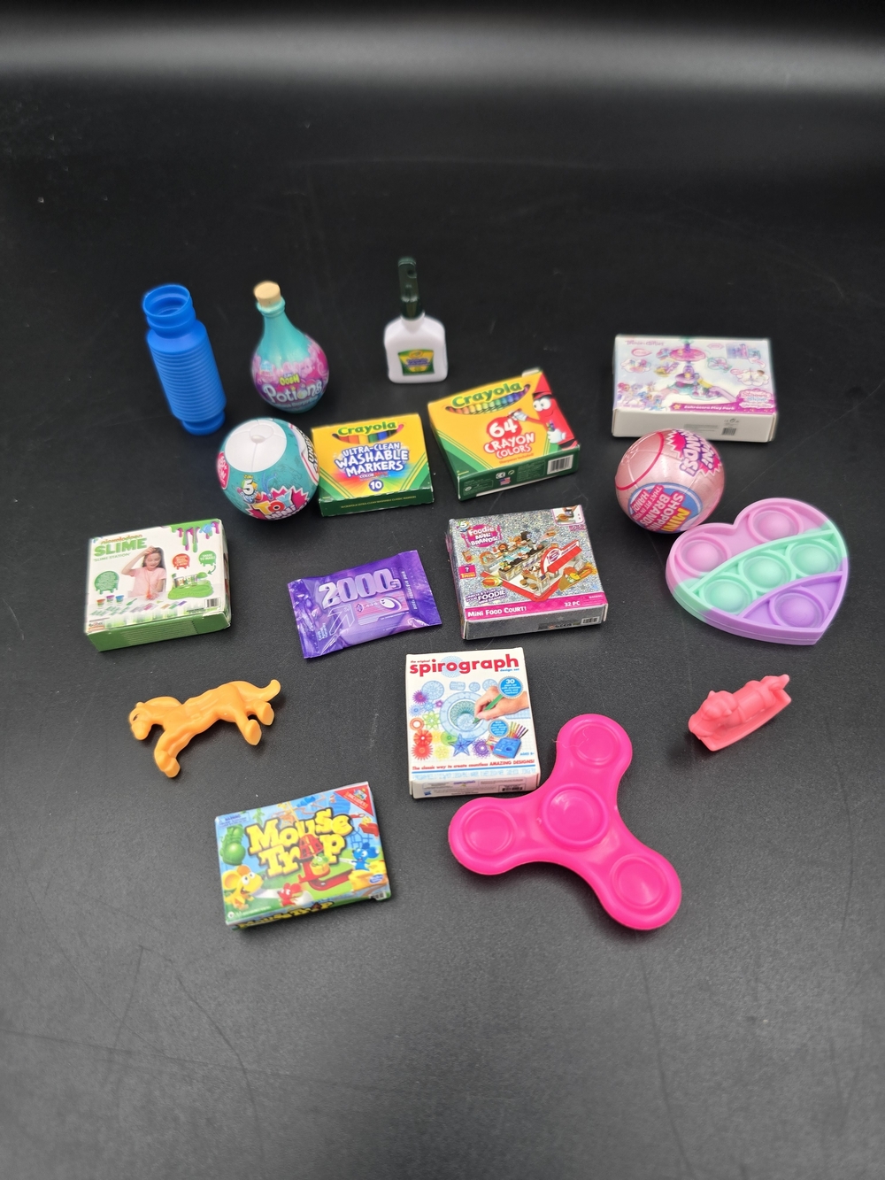 Assorted Kids Fidget & Surprise Toy Bundle - Pink & Purple